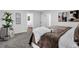 Comfortable main bedroom with neutral tones, carpeted floors and cozy decor at 2512 Hidden Hills Dr, Marietta, GA 30066