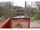 Deck view overlooking the lake and backyard at 3179 Dunlin Lake Rd, Lawrenceville, GA 30044