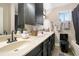 Updated bathroom featuring modern fixtures, a double vanity, and modern finishes at 385 Ralph Mcgill Ne Blvd # D, Atlanta, GA 30312