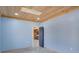 Bedroom with blue walls and wood plank ceiling at 541 Glen Abbey Se Cir, Mableton, GA 30126