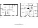 Two-story floorplan showcasing bedrooms, bathrooms, kitchen, living room, utility room, dining area, foyer and hall at 5415 Tracey Dr, Stone Mountain, GA 30088