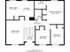 Detailed floorplan showcasing kitchen, bedrooms, living room, dining area, foyer and hall at 5415 Tracey Dr, Stone Mountain, GA 30088