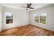 Bedroom featuring wood flooring and a ceiling fan at 431 Clifton Ne Rd, Atlanta, GA 30307