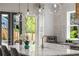 Close-up of a kitchen island with a modern faucet and a view to the backyard, combining style and functionality at 431 Clifton Ne Rd, Atlanta, GA 30307