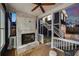 Cozy porch featuring a brick fireplace and comfortable seating, perfect for outdoor enjoyment at 431 Clifton Ne Rd, Atlanta, GA 30307