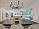 Open living space featuring a cozy seating area, modern lighting and fireplace at 2175 James Aly, Atlanta, GA 30345