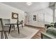 Bright office space features a modern black table and a neutral rug at 2175 James Aly, Atlanta, GA 30345