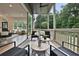 Charming covered porch with comfortable seating and serene views of the surrounding greenery at 2175 James Aly, Atlanta, GA 30345