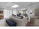 Spacious basement with a cozy seating area and stylish decor at 4690 Big Valley Ct, Stone Mountain, GA 30083