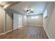 Bright bedroom with a ceiling fan, recessed lighting, and an ensuite bathroom, perfect for relaxation at 1393 Vesta Ave, Atlanta, GA 30344