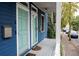 Charming blue home with a covered porch, mailbox and street view at 206 Reinhardt St Se, Atlanta, GA 30312