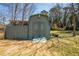 Backyard storage shed for all of your lawn care needs at 264 Silver Springs Sw Cir, Atlanta, GA 30310