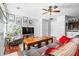 View of the living room area with hardwood flooring and neutral colored walls at 1401 Keys Crossing Ne Dr, Atlanta, GA 30319