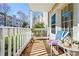 This patio offers outdoor seating and ample sunlight at 1401 Keys Crossing Ne Dr, Atlanta, GA 30319