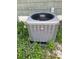 Exterior view of Rheem HVAC unit with leafy green surrounding at 406 Dallas Hwy, Villa Rica, GA 30180