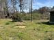 Back yard with some landscaping and partially wooded area at 406 Dallas Hwy, Villa Rica, GA 30180
