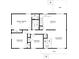 Detailed floor plan showcasing the layout of the bedrooms, kitchen, and living room at 1477 Patricia Dr, Morrow, GA 30260