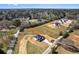 Stunning aerial view of a home in a wooded area surrounded by trees and nature at 4285 Haynes Cir, Snellville, GA 30039