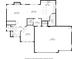 A floor plan displaying the kitchen, dining area, living room, foyer, laundry, and bedroom with their dimensions at 4285 Haynes Cir, Snellville, GA 30039