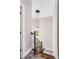 Wooden staircase with decorative iron railing leading to the upper level at 4285 Haynes Cir, Snellville, GA 30039