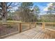 Back deck looking out to wooded area at 75 Woodfield Rd, Covington, GA 30014