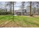 Lush backyard with a covered patio, perfect for outdoor relaxation and entertaining at 1495 Longwood Sw Dr, Marietta, GA 30008