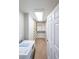 Bright walk-in closet with built-in shelving and ample storage, enhancing your organization and storage solutions at 1800 Clairmont Lk # A719, Decatur, GA 30033