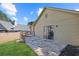 Backyard with stone patio accessible from the house at 4062 Wildflower Ln, Tucker, GA 30084