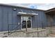 The Blue Tarp Brewery entrance has awning covered entryway and easy access from the street level at 4062 Wildflower Ln, Tucker, GA 30084