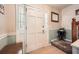 Bright foyer with a staircase and a front door with side windows at 4113 Stutz Ct, Tucker, GA 30084
