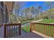 Inviting outdoor space featuring a wooden porch with scenic views of the lush landscape at 3618 Mansfield Ln, Snellville, GA 30039
