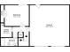 Detailed floor plan showcasing the layout of the lower level including laundry, garage, and bathroom at 1202 W Briar Gate Ct, Riverdale, GA 30296