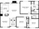 Detailed floor plan showcasing the layout of the main level including kitchen, living, and bedrooms at 1202 W Briar Gate Ct, Riverdale, GA 30296