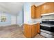 Functional kitchen featuring tile flooring and updated stainless steel appliances at 135 Tanyard Ct, Newborn, GA 30056