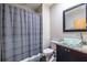 Bathroom boasts a modern vanity and a separate shower area at 130 Arizona Ne Ave # 302, Atlanta, GA 30307