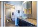 Bathroom with modern vessel sink and a separate soaking tub at 130 Arizona Ne Ave # 302, Atlanta, GA 30307
