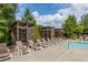 Inviting community pool featuring lounge chairs, pergolas, and well-maintained landscaping at 130 Arizona Ne Ave # 302, Atlanta, GA 30307