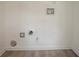 Bare utility room with hookups on a white wall at 201 Coral Cir, Mcdonough, GA 30253
