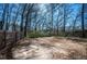 Large backyard with a wooden fence and sparse vegetation at 2544 Castellan Dr, Atlanta, GA 30316