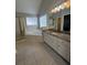 Bathroom featuring a soaking tub, separate shower and granite countertops on the vanity at 2295 Golden Valley Dr, Lawrenceville, GA 30043