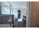 Stylish bathroom showcasing a glass-enclosed shower, and a spacious vanity at 3557 Bryant Meadow Cir, Buford, GA 30519