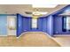 Finished basement with neutral carpeting and recessed lighting at 6921 Springbank Way, Stone Mountain, GA 30087