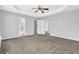 Large main bedroom features carpet, neutral walls, and multiple closets at 5016 Larkspur Ln, Atlanta, GA 30349