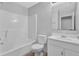 Bathroom featuring tub and shower combo at 2551 Tolliver Dr, Ellenwood, GA 30294