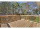 New wooden deck overlooking a lush forest and greenery, perfect for relaxing at 2551 Tolliver Dr, Ellenwood, GA 30294