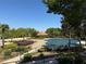 Beautiful community pool area with a gazebo, palm trees, and ample lounging space for residents at 3836 Saddle Hill Way, Douglasville, GA 30135