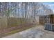Fenced backyard featuring a concrete patio at 5027 Lower Elm St, Atlanta, GA 30349