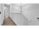 Hallway with carpet flooring and an ornate hanging light at 5456 Union Hill Ct, Union City, GA 30291