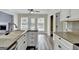 Beautiful kitchen island overlooking the living room and backyard at 1335 Jamestowne Trl, Alpharetta, GA 30009