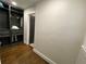 Walk in closet with dark shelving and organization system at 1888 Peeler Rd, Dunwoody, GA 30338